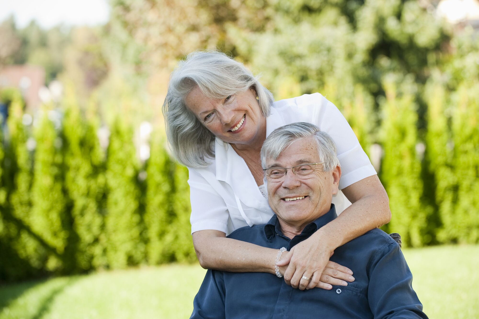 An elderly couple